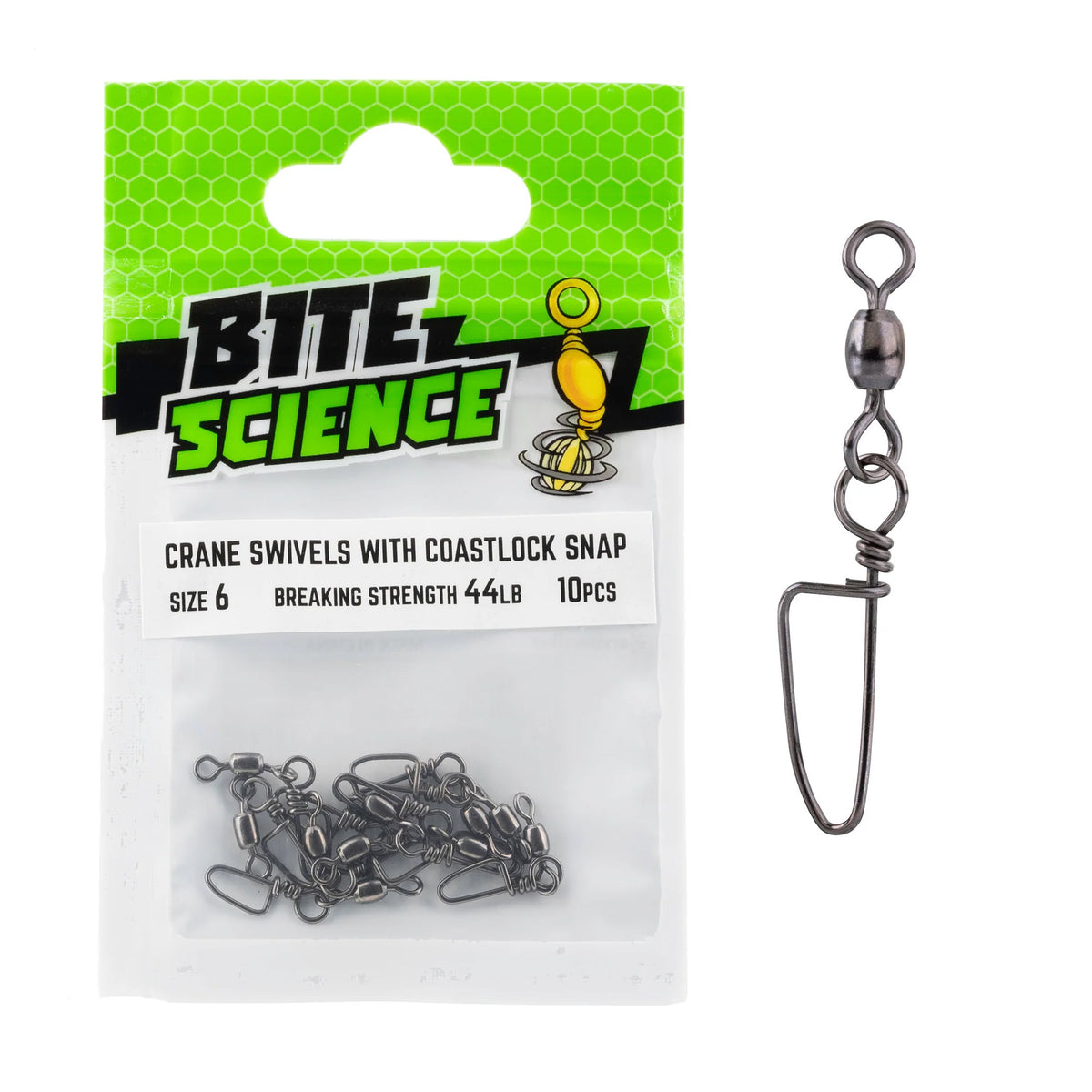 Bite Science Crane Swivel With Coastlock Snap 6