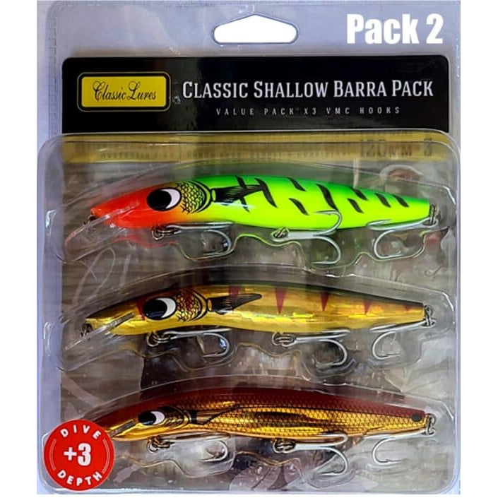 Classic Lures Classic Barra 120 +3 3pk Cover