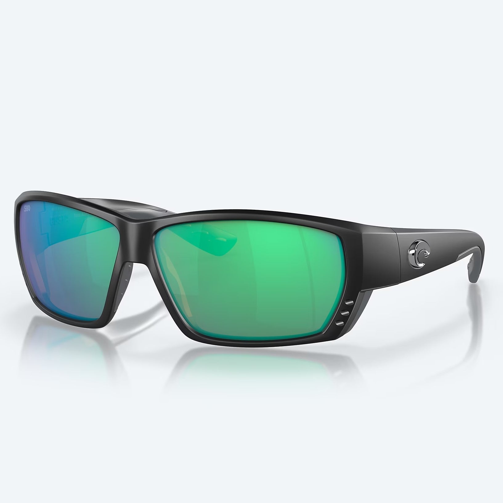 Costa Del Mar Tuna Alley 580G Polarised Glass Matte Black Green Mirror