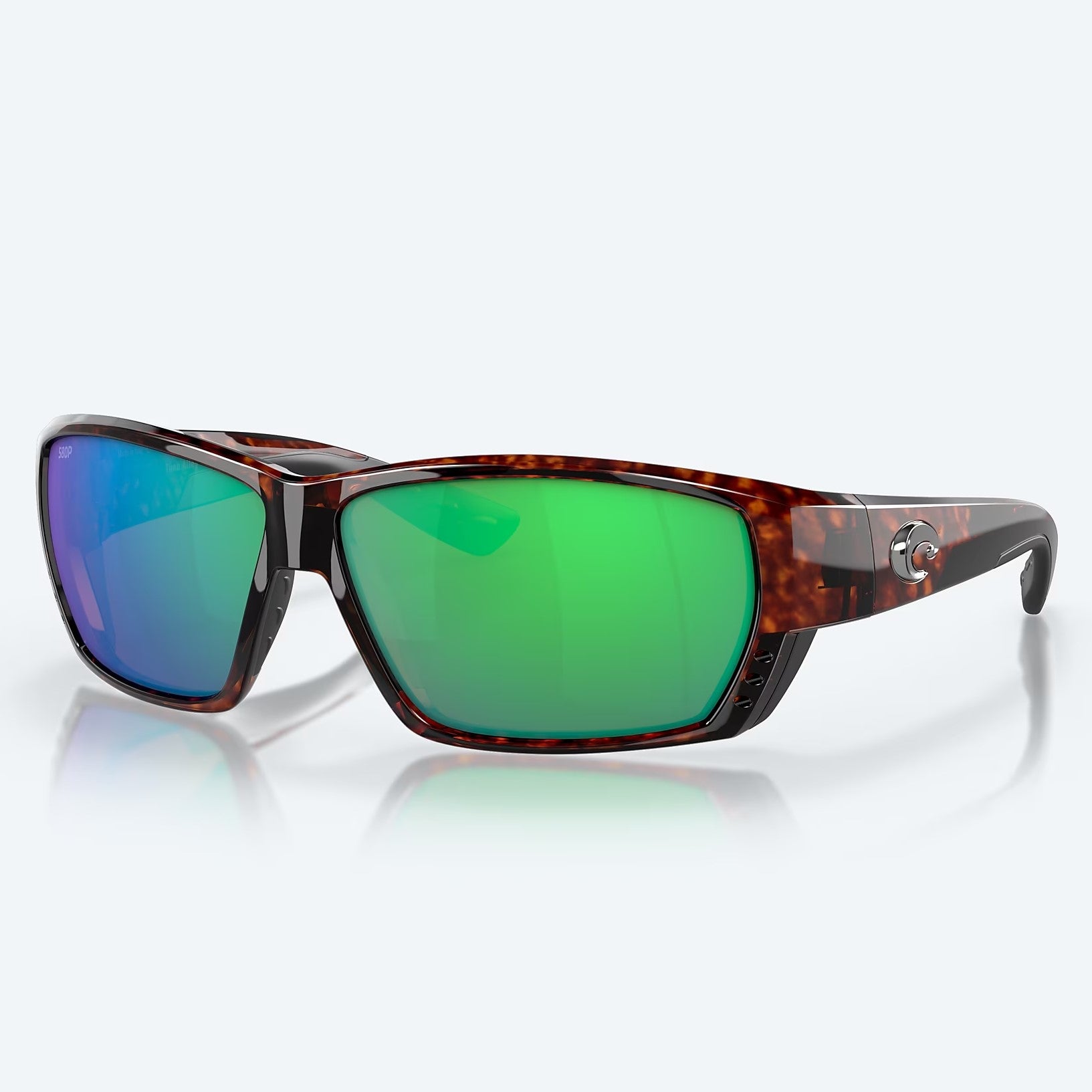 Costa Del Mar Tuna Alley 580G Polarised Glass Tortoise Green Mirror