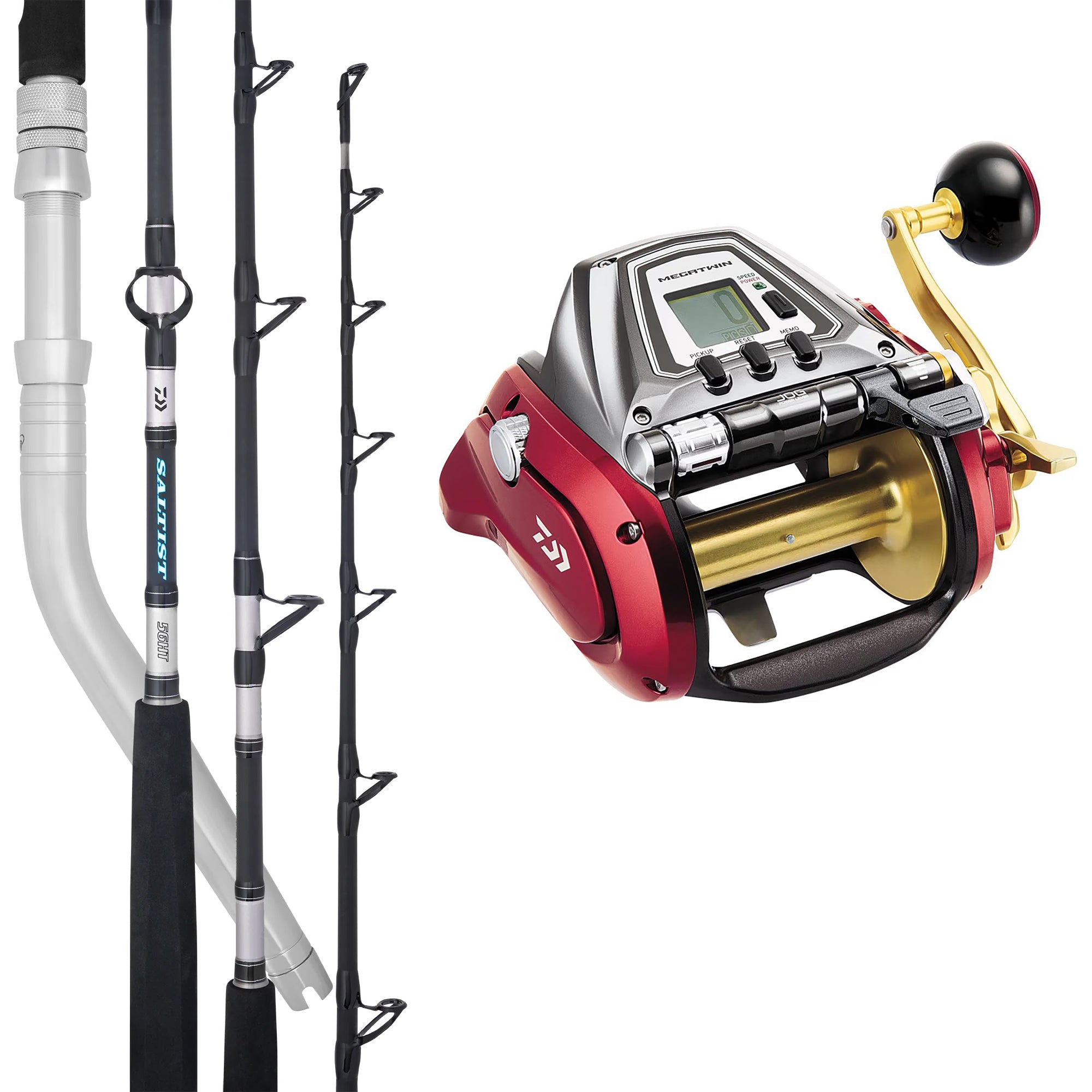 Daiwa Electric Combo - 17 Seaborg 800MJ / Saltist ST56HT Cover