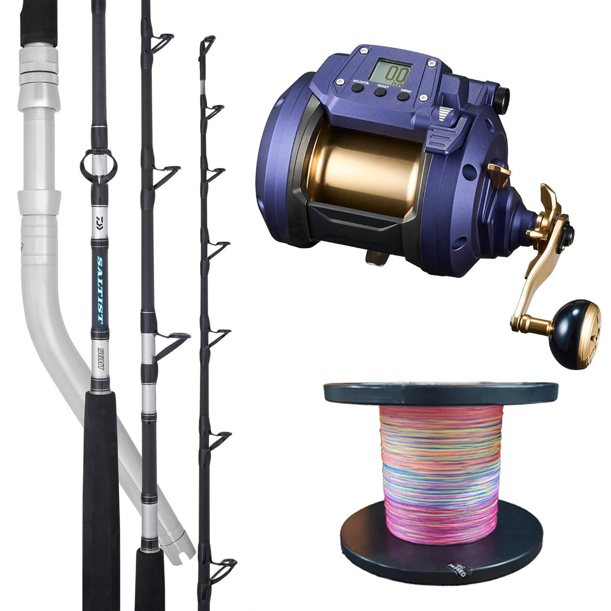 Daiwa Electric Combo - Seapower 800 / Saltist 56HT Solid Tip and Braid