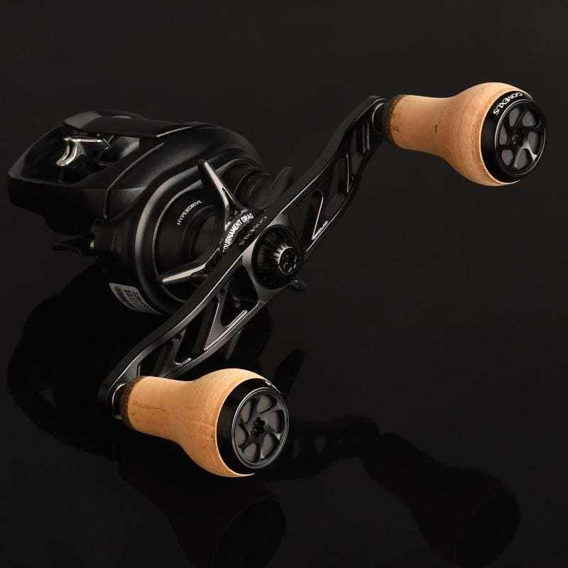Gomexus Aluminium Handle for Baitcasting Reel with Cork Knob 100mm 8x5mm Fitted