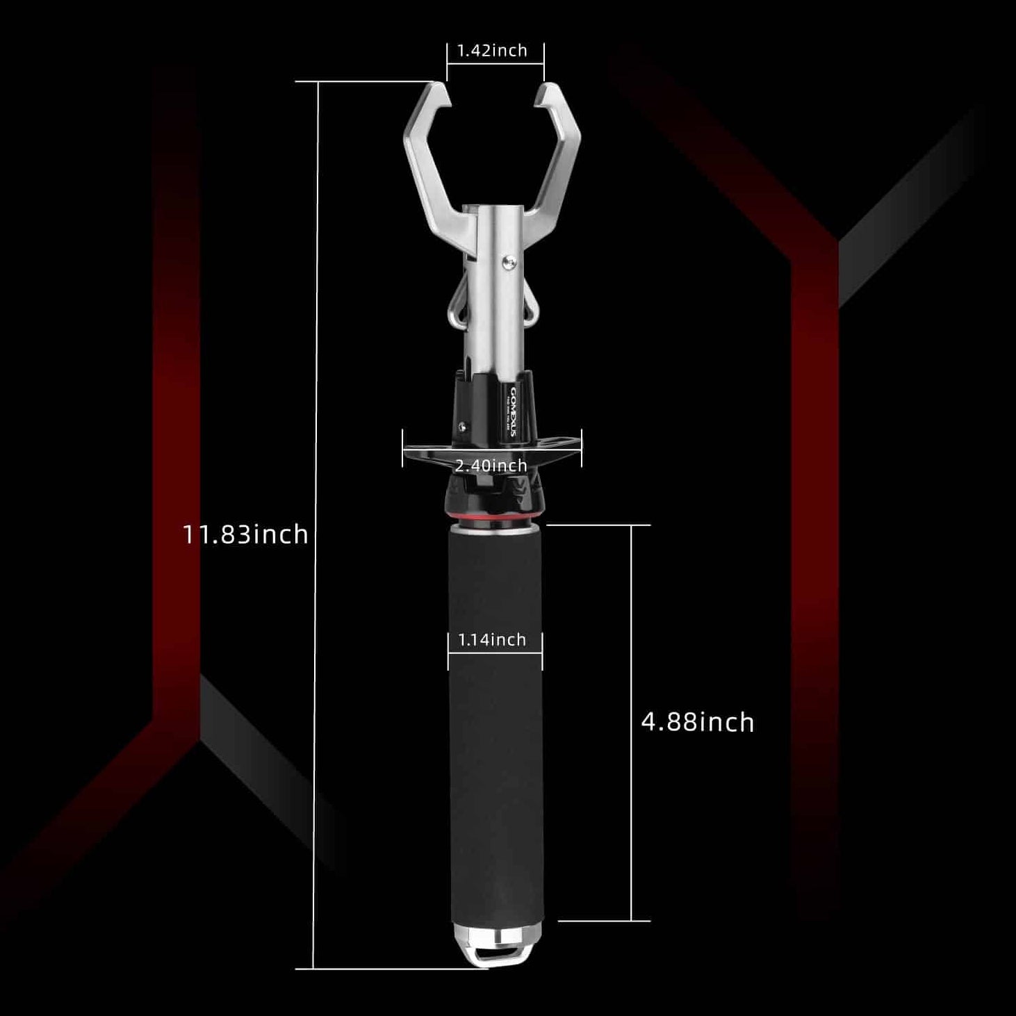 Gomexus BF300 Aluminium Quick Release Fish Gripper Sizes