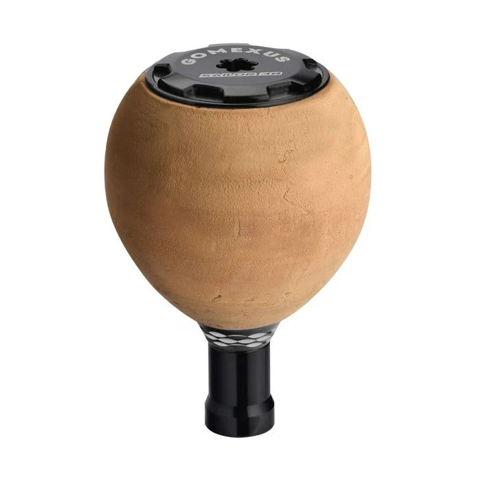 Gomexus CA38 Super Light Round Cork Knob 38mm Black / Silver