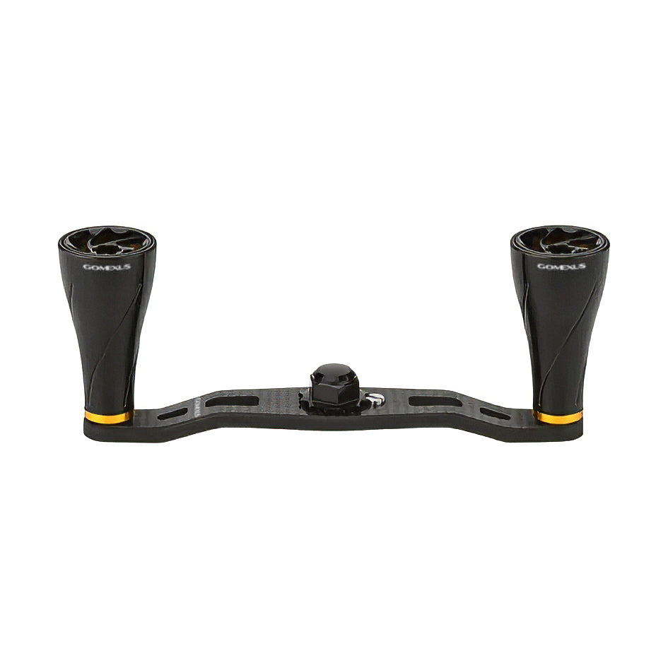 Gomexus DC-A20P 95mm Carbon Baitcast Handle / A20P Aluminium Knob Black / Gold
