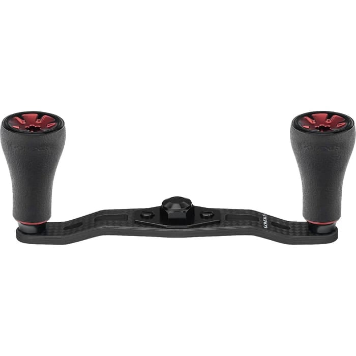 Gomexus DC-TPE20 95mm Carbon Handle Baitcast Handle With TPE20 Knob Black / Red