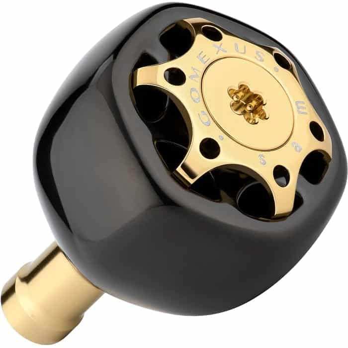 Gomexus TA38S Titanium Power Knob 38mm Black / Gold