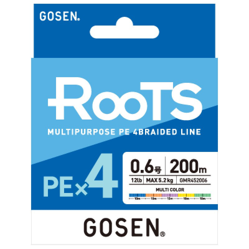 Gosen Roots PEx4 200m Multi Colour Cover