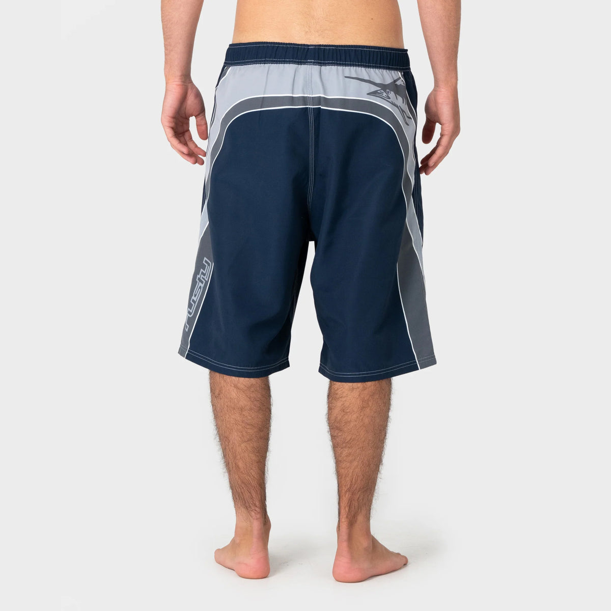 Halco X Rusty Boardshorts - Navy Blue Back