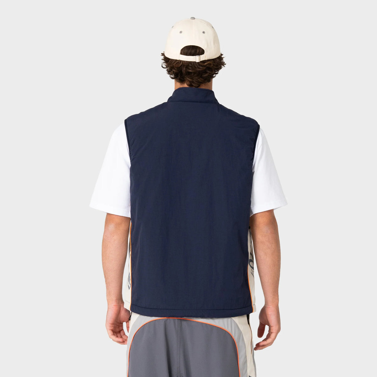 Halco X Rusty Fleece Vest - Navy Back