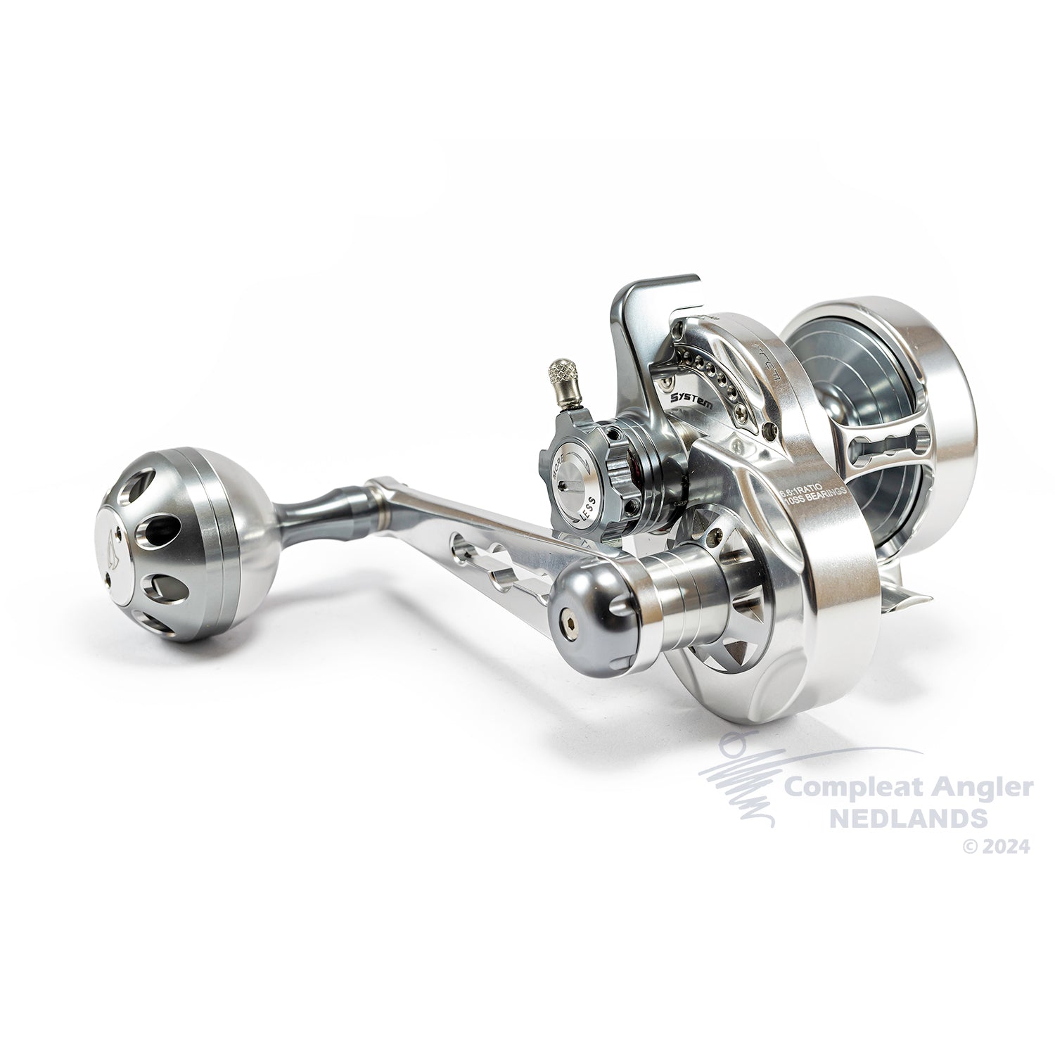 Jigging Master Monster Game w/ Turbo Knob PE2 R/H Silver / Titanium