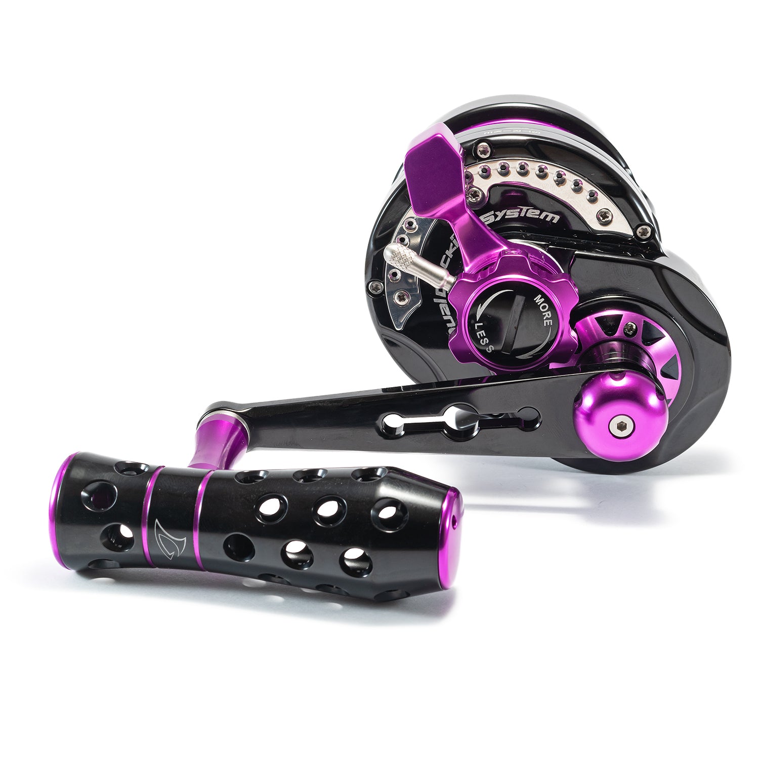 Jigging Master Monster Game W/ Turbo Knob PE5N RH Black Purple Right