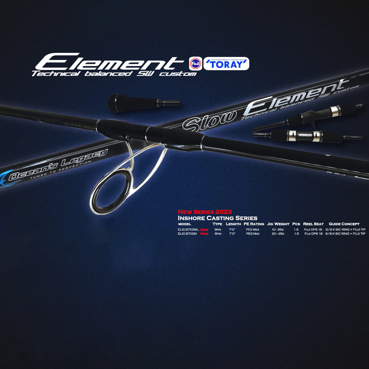Oceans Legacy Inshore Casting Element Cover