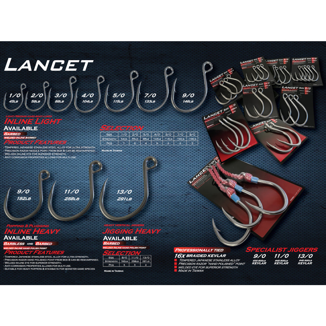 Oceans Legacy Lancet Inline Heavy Single Barbed