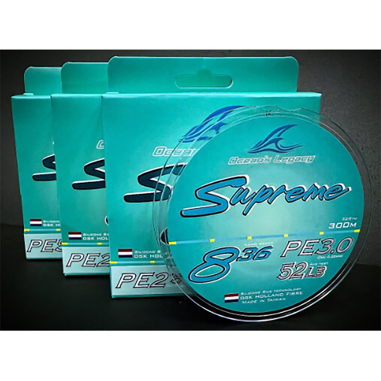 Oceans Legacy Supreme 836 Casting Light Blue 300m Cover