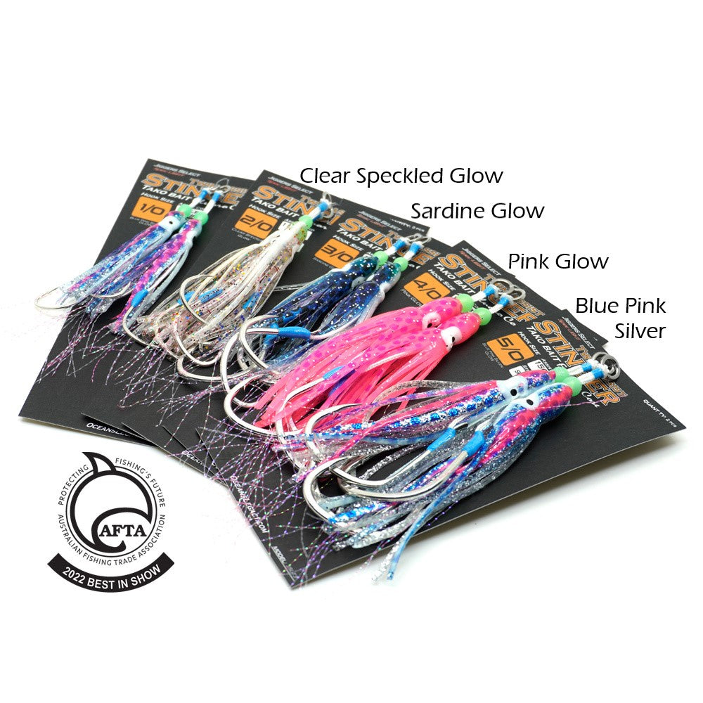 Oceans Legacy Twin Assist Stinger Tako Bait 2/0 Colours