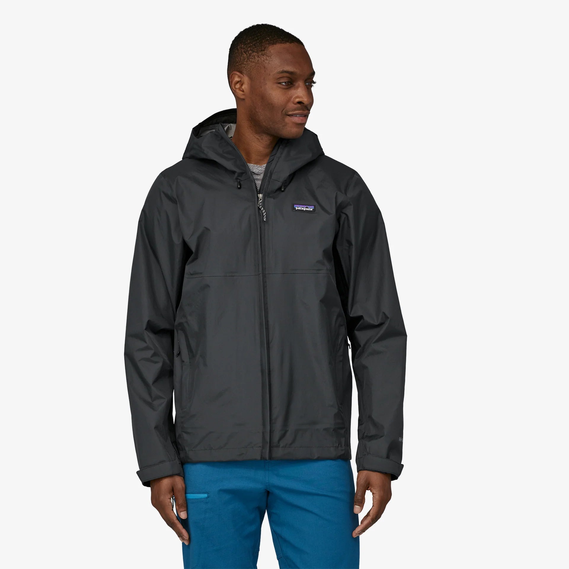Patagonia Ms Torrentshell 3L Jacket - Black Wearing