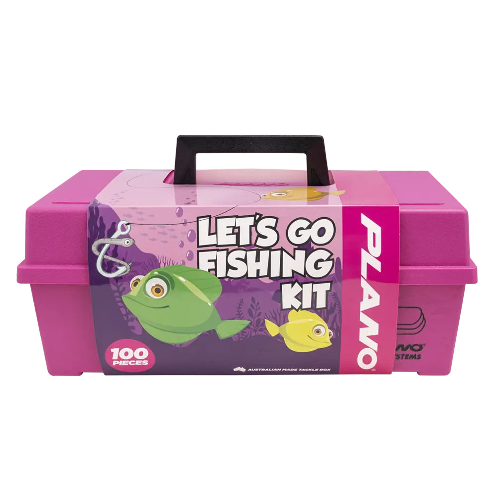 Plano 2100 100pk Tackle Kit Pink Closed
