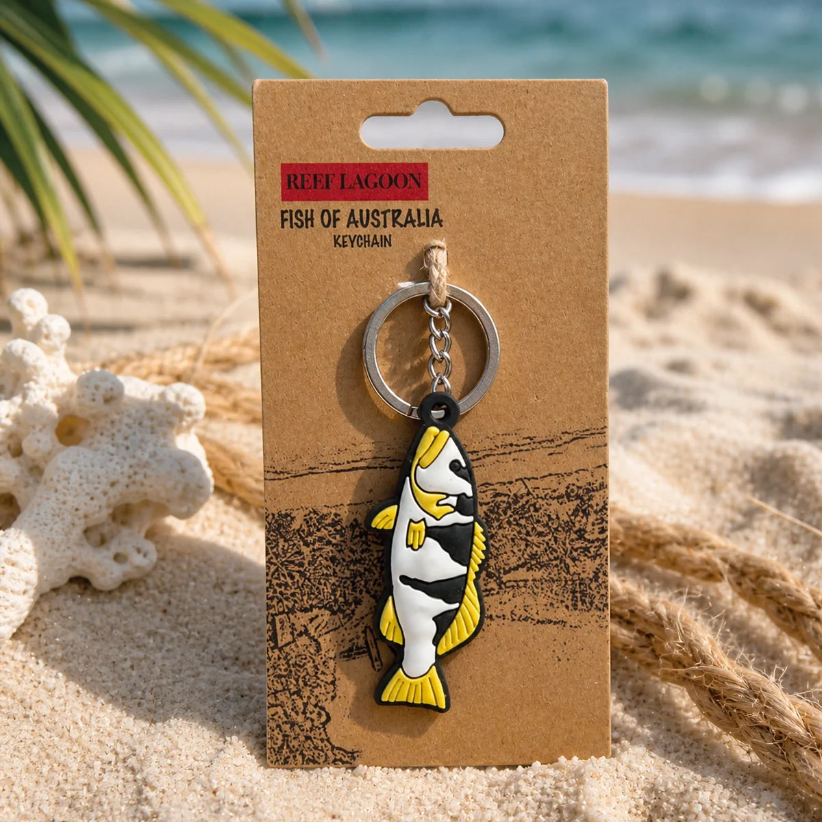 Reef Lagoon Keychain Footballer Coral Trout
