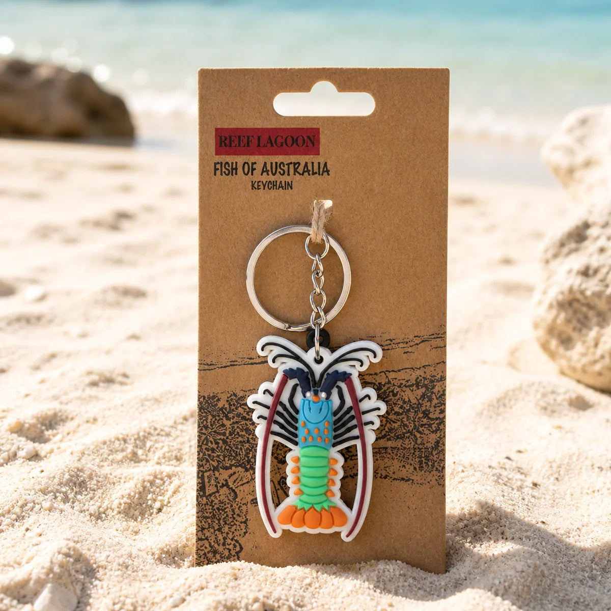 Reef Lagoon Keychain Ornate Lobster