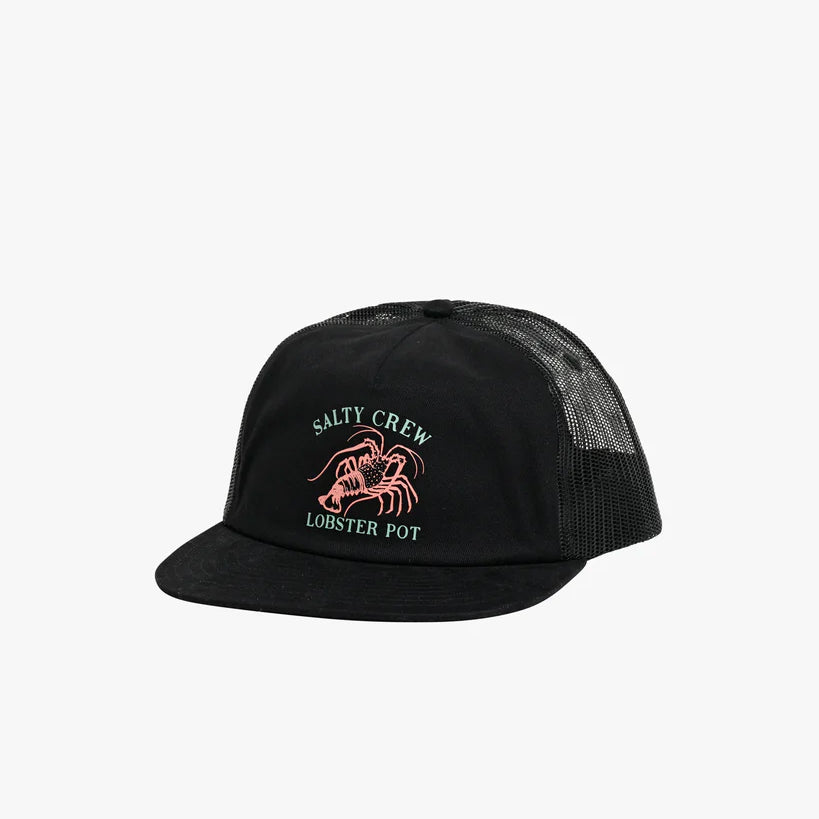 Salty Crew Lobster Pot Trucker Cap Black Cover