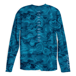 Scales Topo L/S Performance - Blue Back