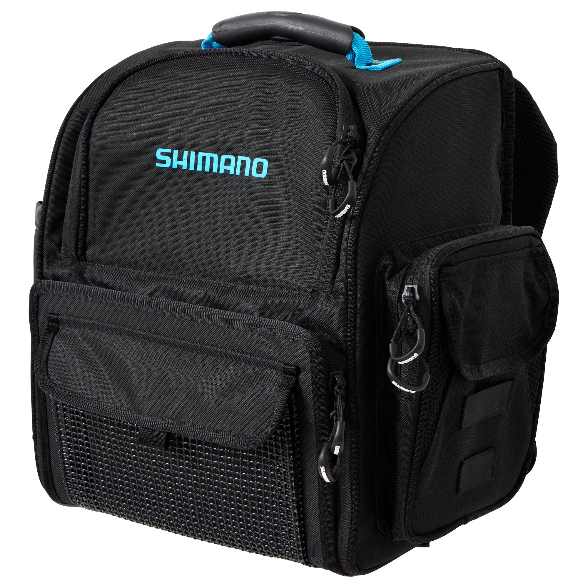 Shimano Backpack With Tackle Boxes - Black Medium Closed