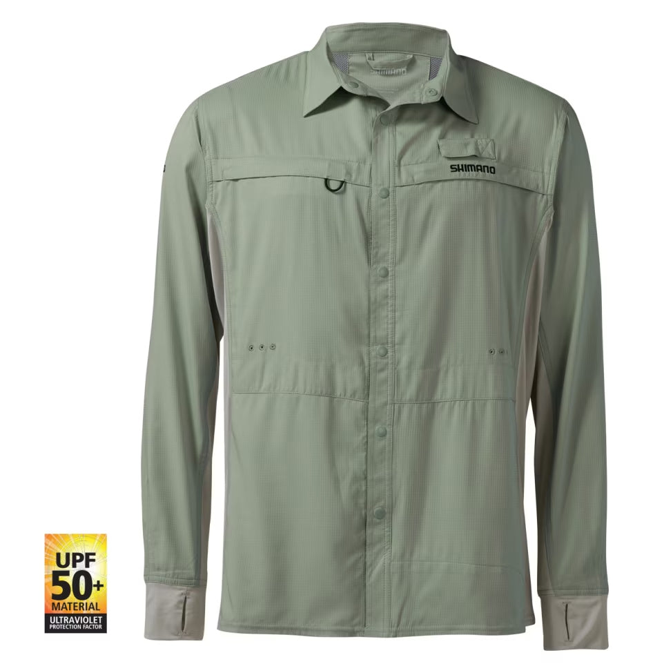 Shimano Pro Stretch Vented Shirt - Seafoam Front