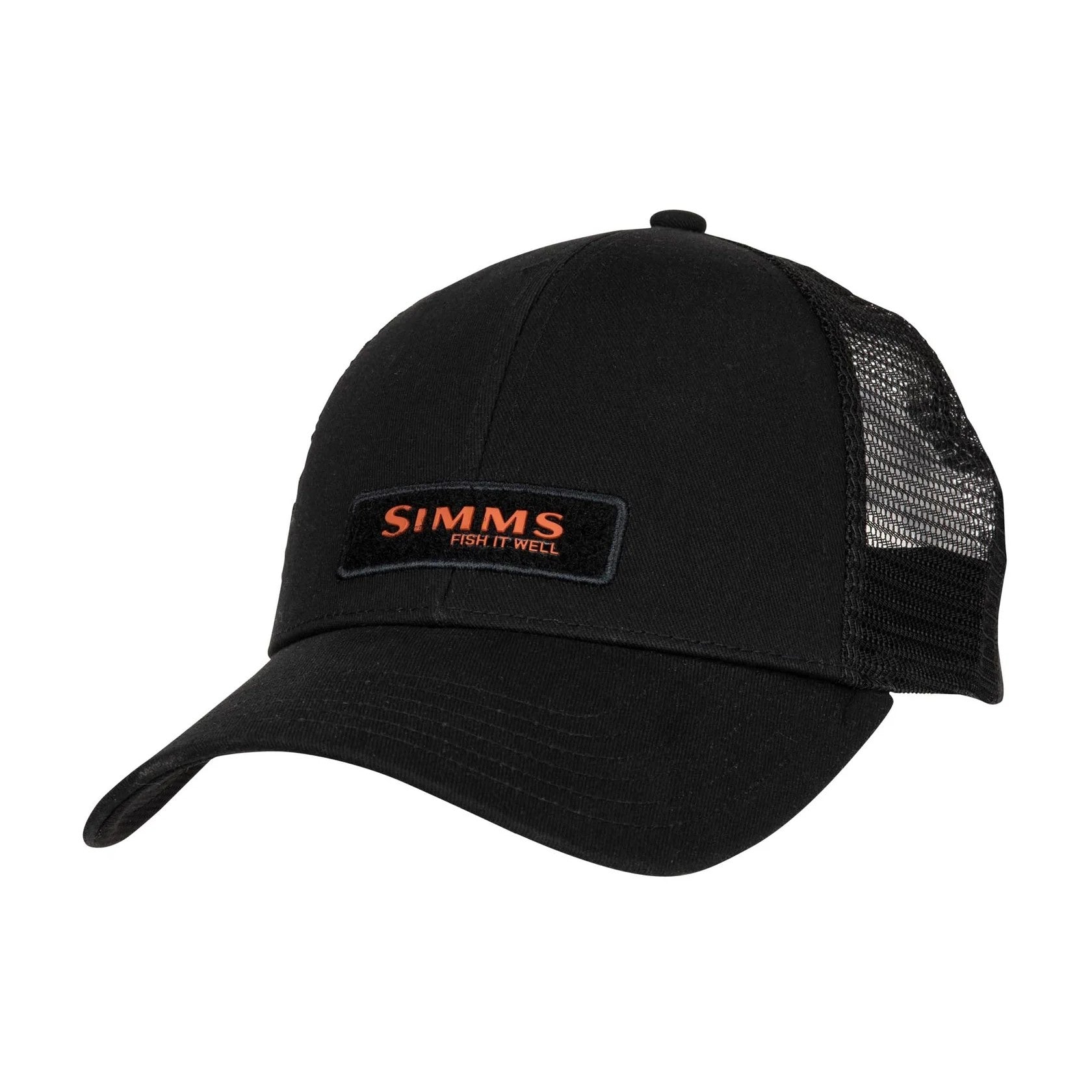 Simms Small Fit Fish It Well Forever Trucker Cap Black