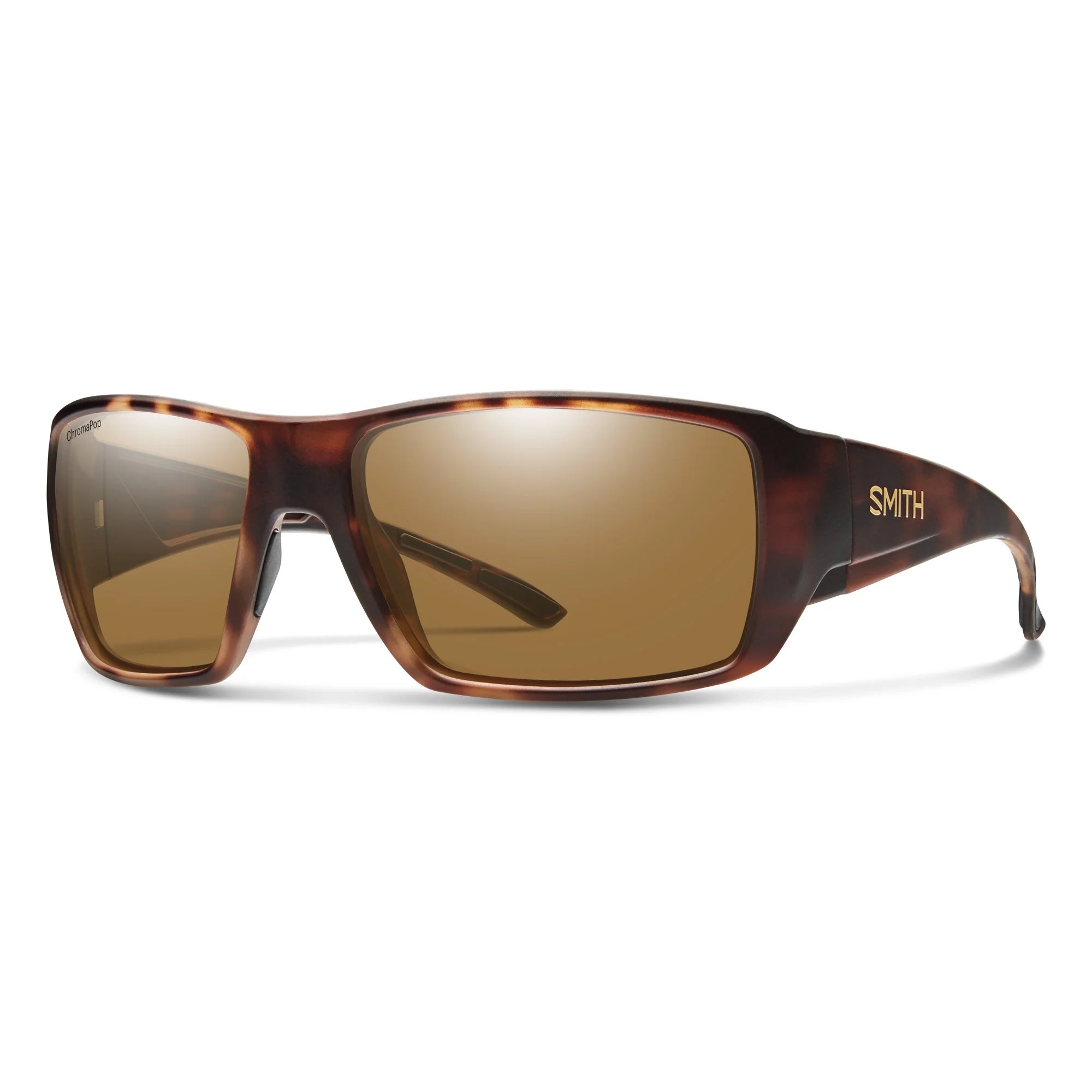 Smith Optics Guides Choice XL Matte Havana Frame ChromaPop Polarised Glass Brown Lens