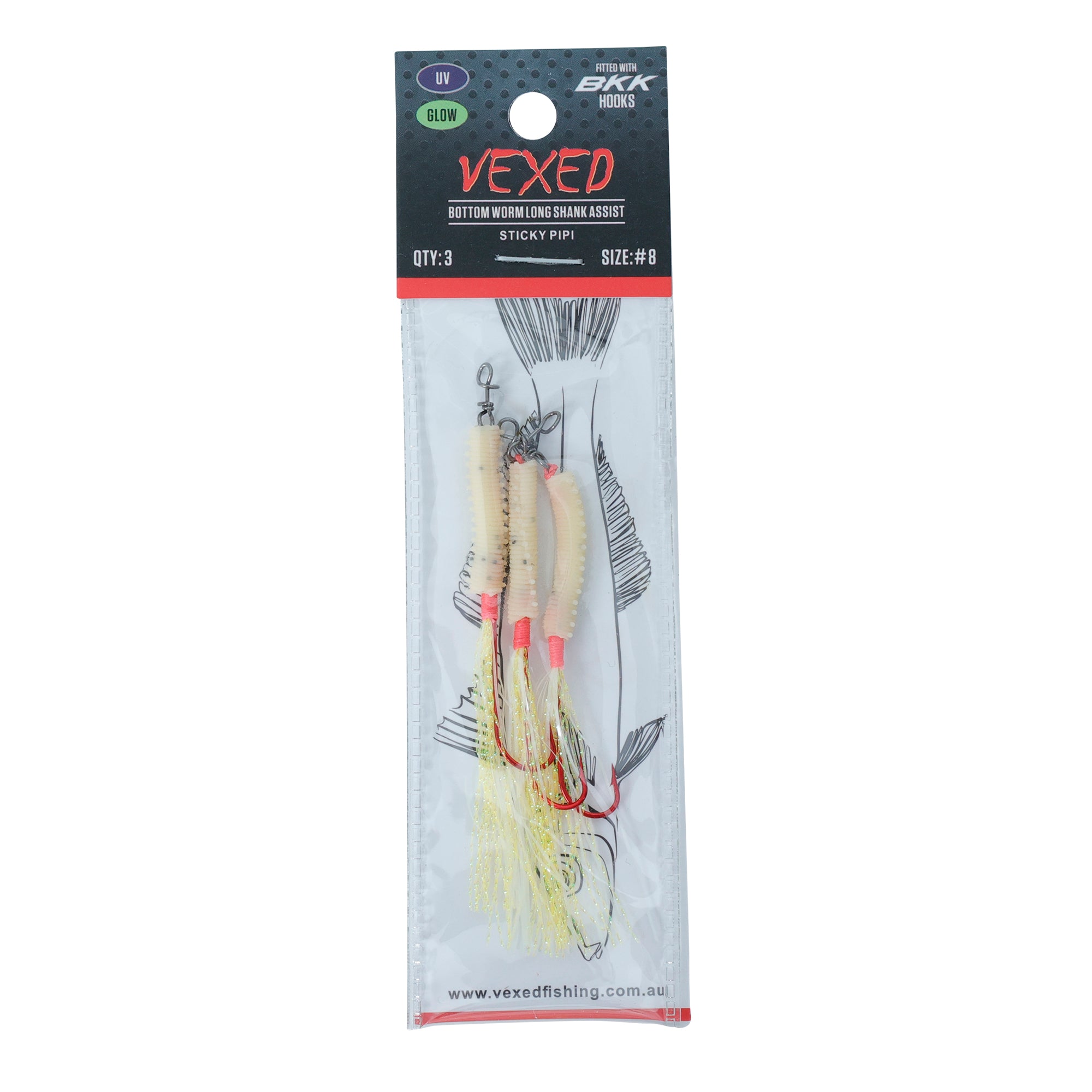 Vexed Bottom Worm Long Shank Assist SP
