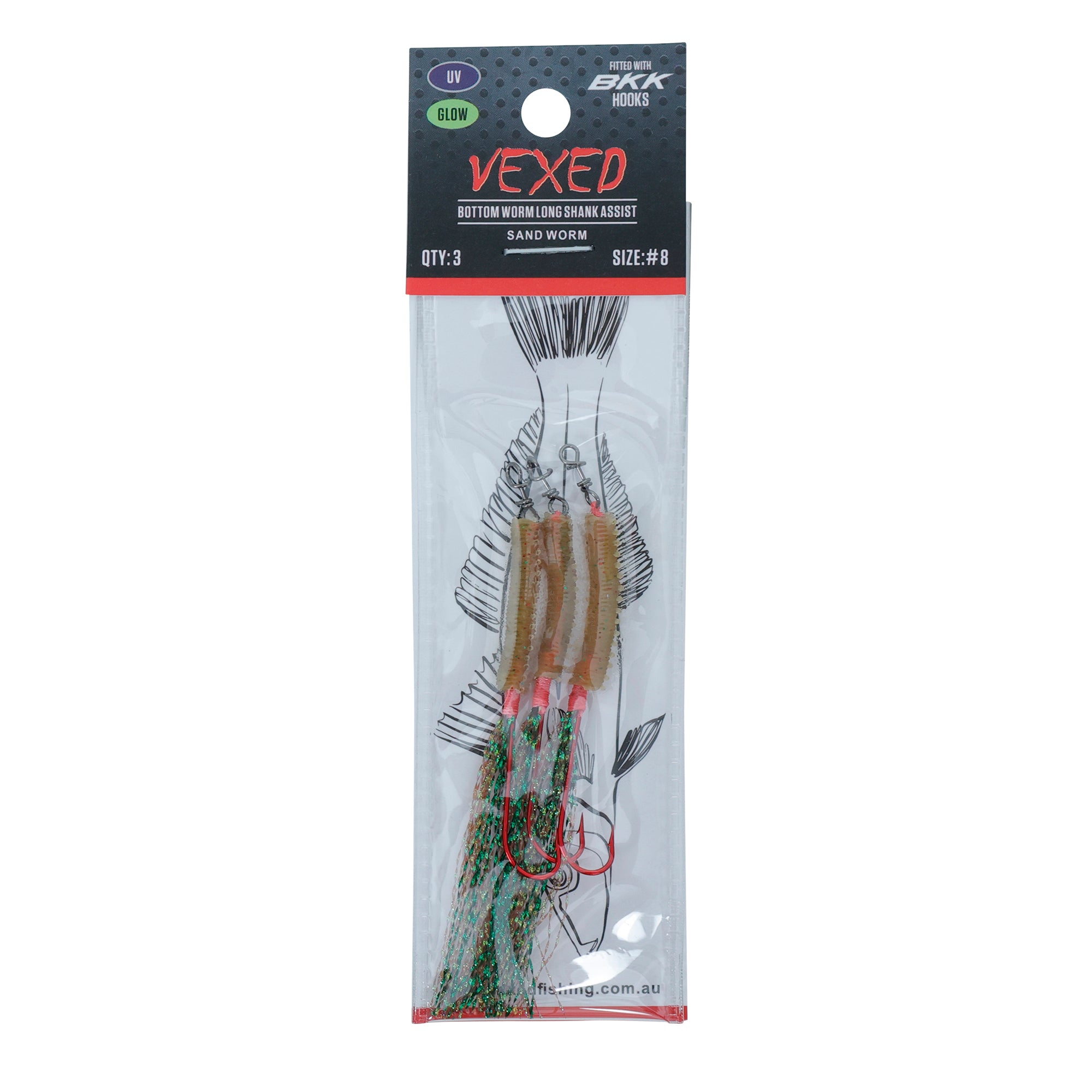 Vexed Bottom Worm Long Shank Assist SW