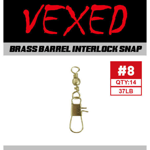 Vexed Brass Barrel Interlock Snap Cover