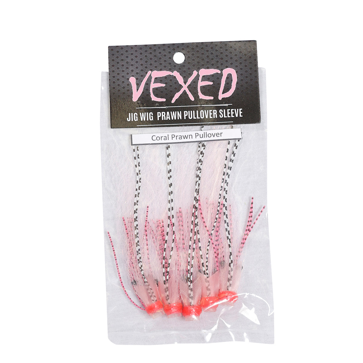 Vexed Jig Wig Prawn Pullover Sleeve 8cm 4mm Coral prawn