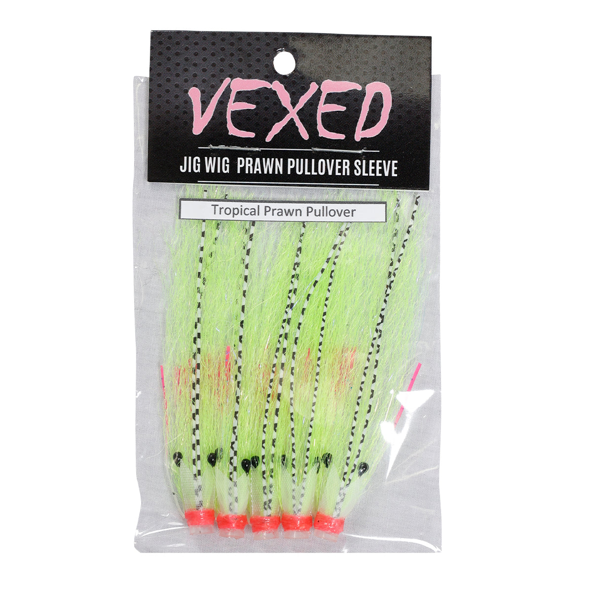 Vexed Jig Wig Prawn Pullover Sleeve 8cm 4mm tropical Prawn