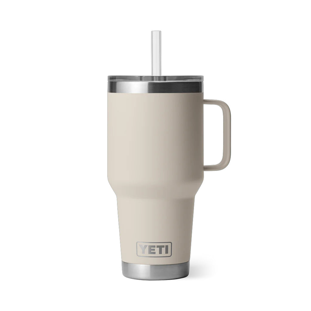 Yeti Rambler 35oz Mug With Straw Lid Cape Taupe