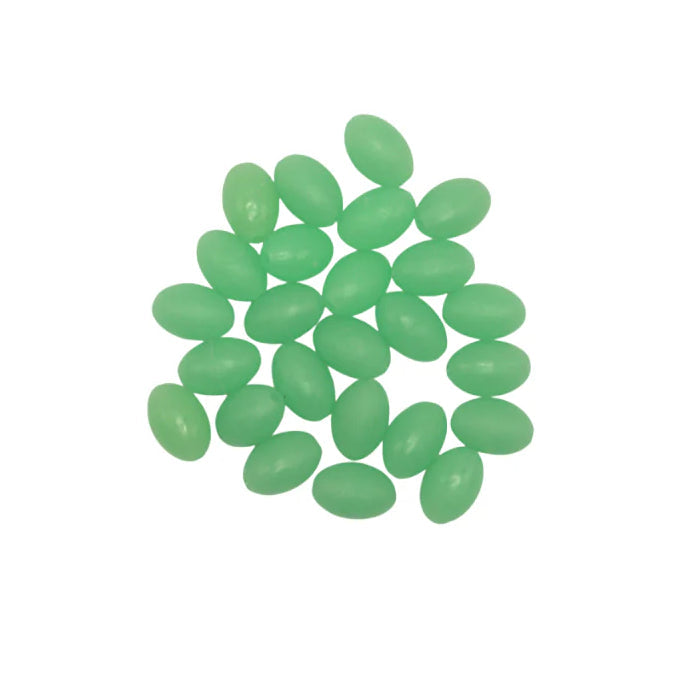 Angler Tackle Lumo Bead Oval Soft glow-in-the-dark fishing beads