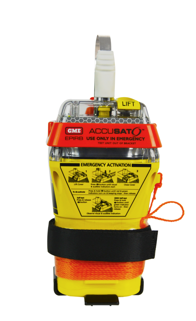 GME MT605G GNSS EPIRB emergency beacon front view