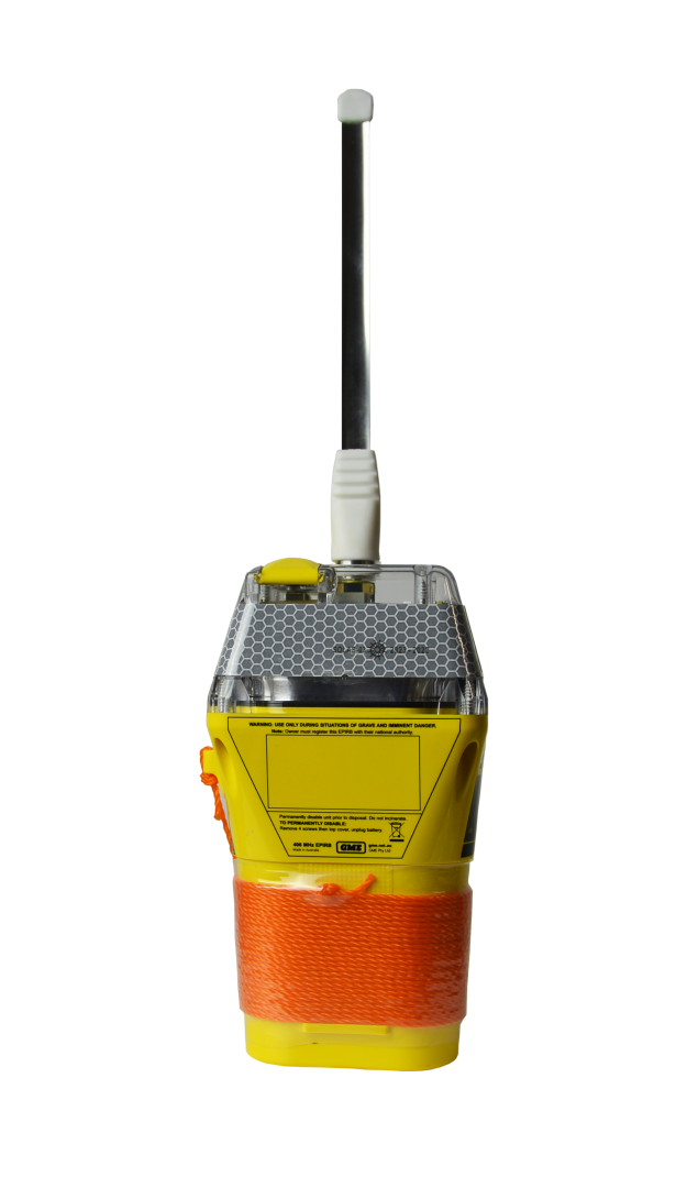 GME MT605G EPIRB strobe and antenna detail