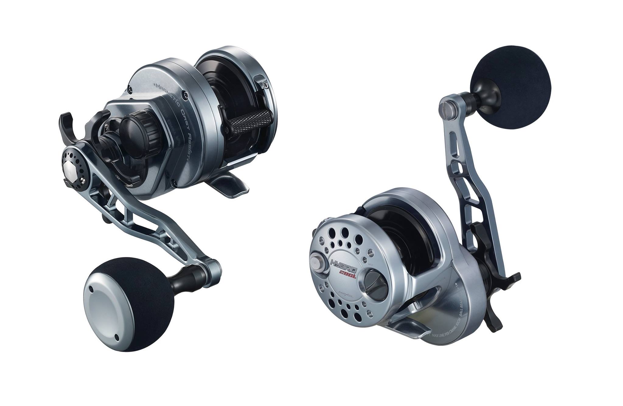 Maxel Hybrid 20 Gunsmoke / Black Slow Pitch Reel