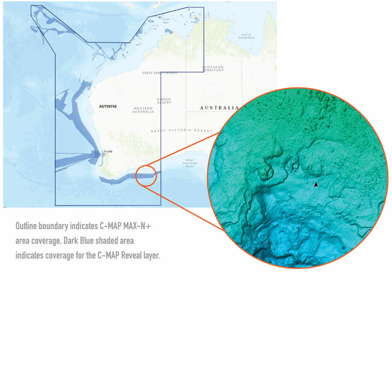 C-Map Reveal Darwin to Esperance SD/Micro SD Navigation Card