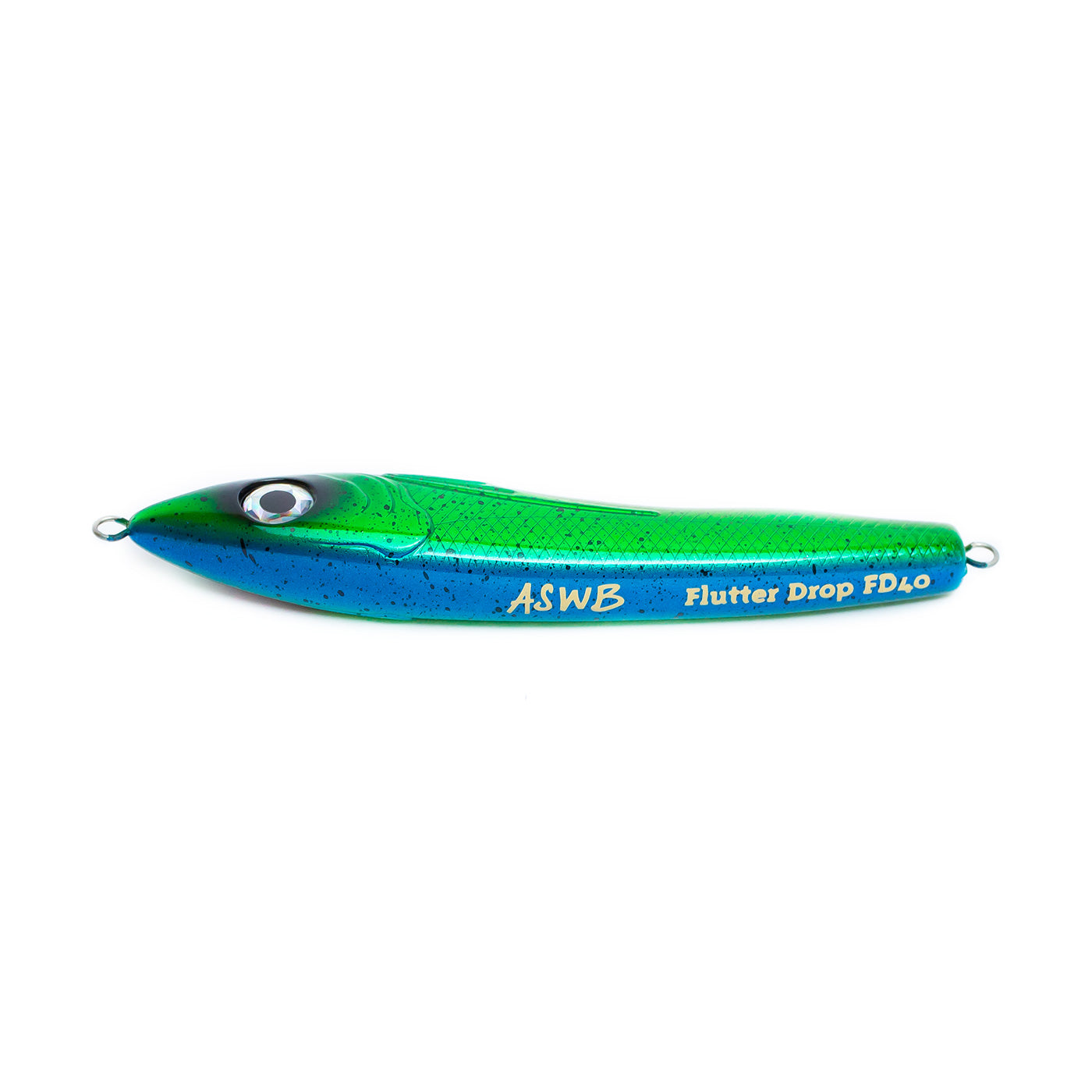 ASWB Flutter Drop 40 Sinking Stickbait Chrome Mahi Back