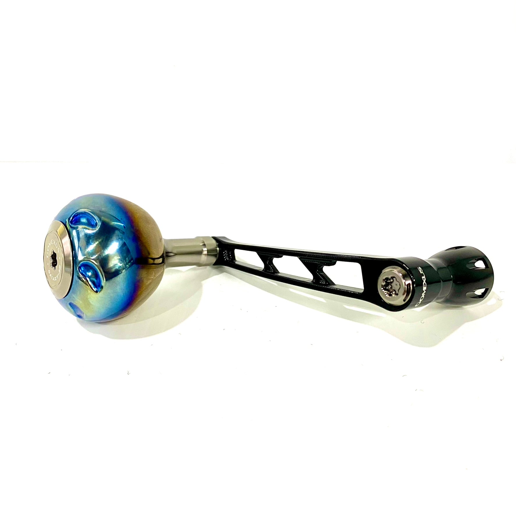Flame/Black Titanium Black Handle For Daiwa Spin Reel