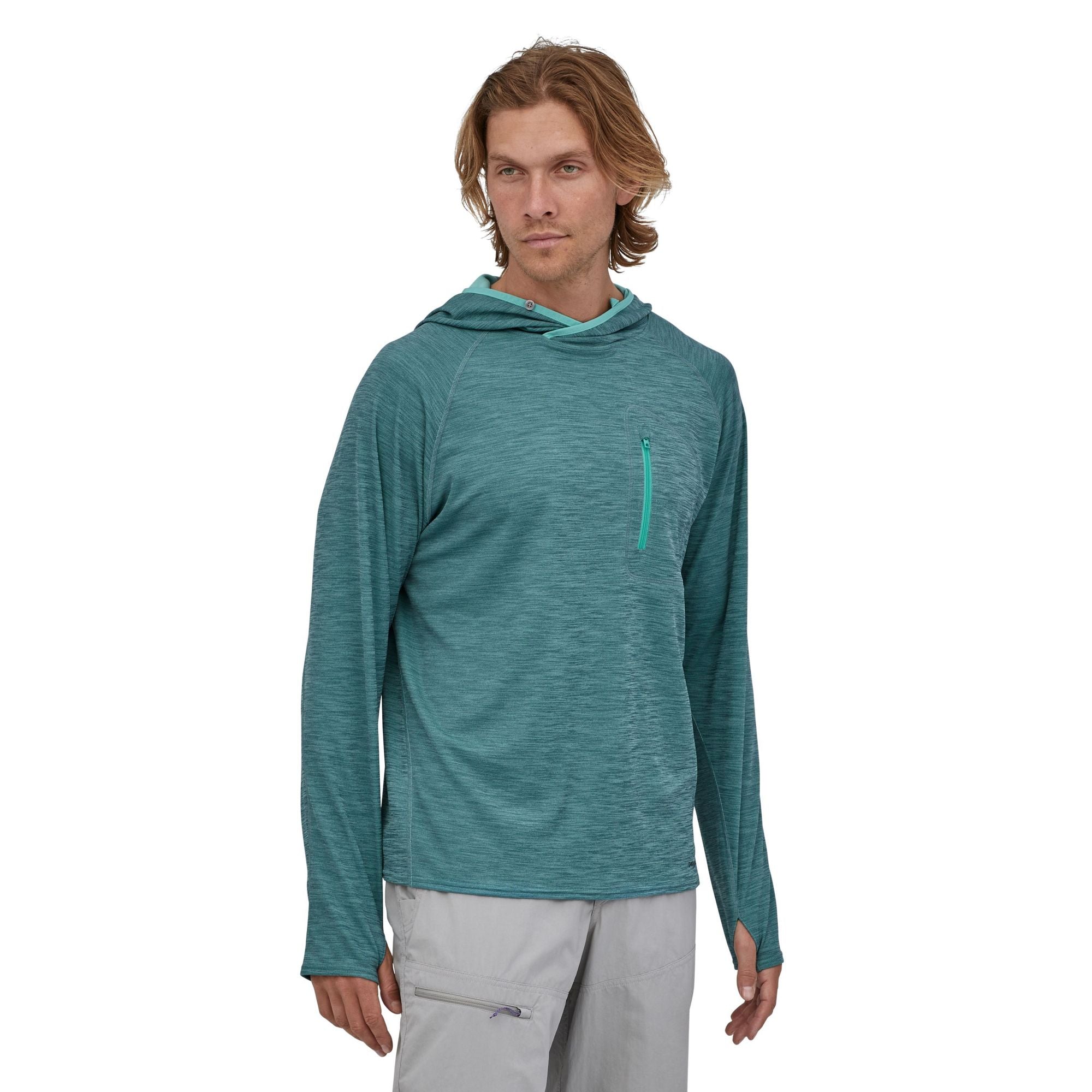 Patagonia Sunshade Technical Hoody Abalone Blue Front