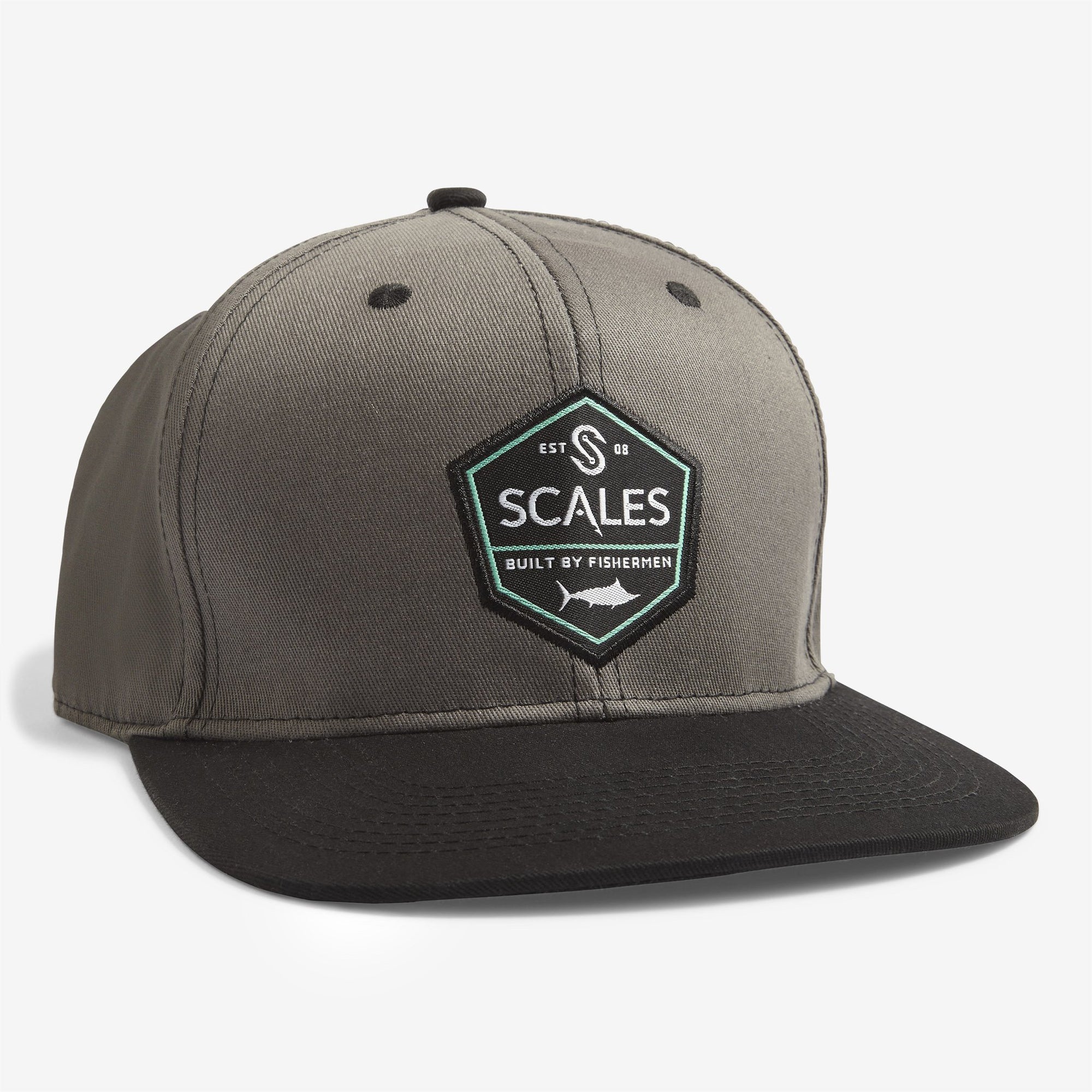 Scales Gear Built By Fisherman Snapback Grey/Black Cap