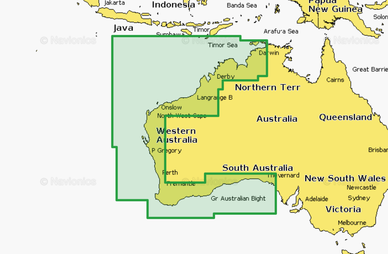 Navionics Platinum+ Australia West Maps