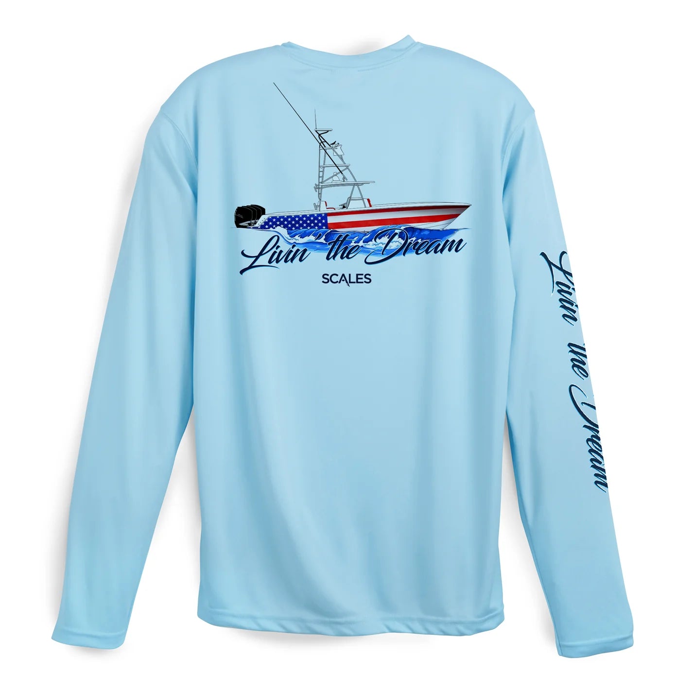 Scales Living The Dream L/S Performance - Light Blue