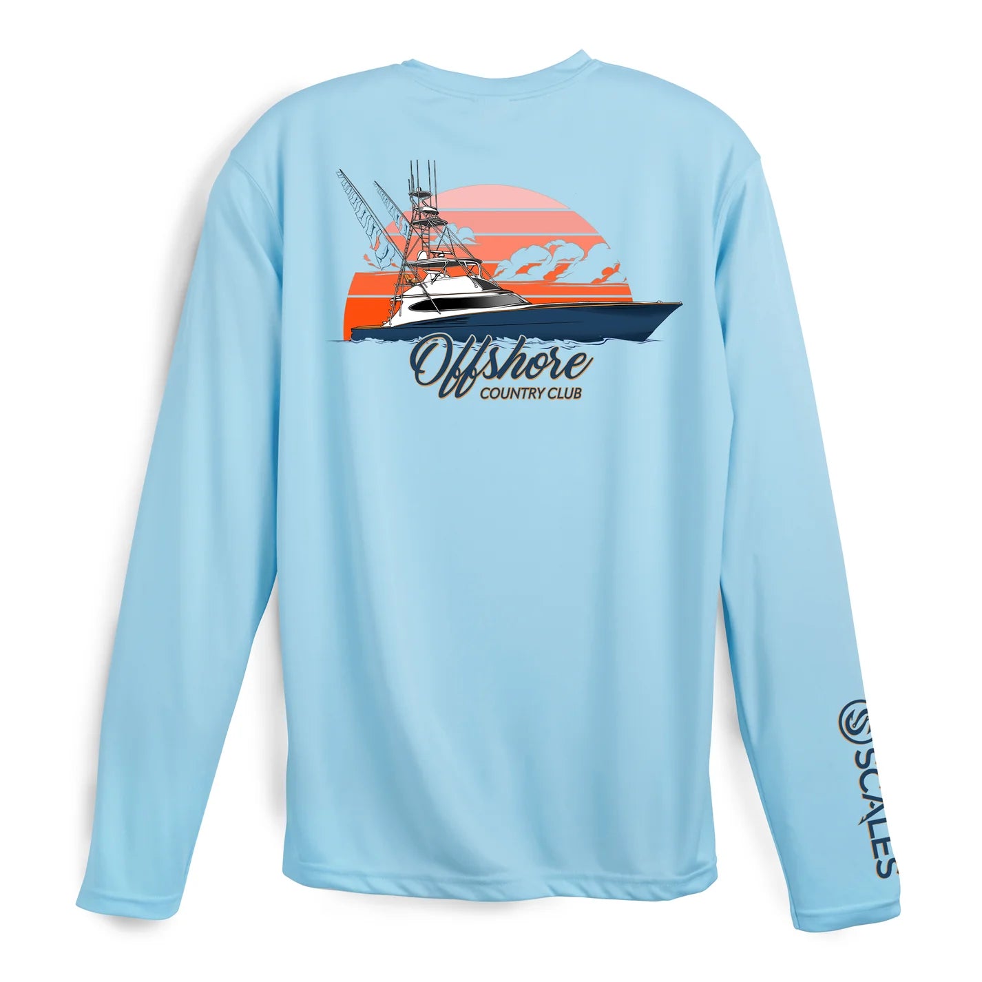 Scales Sporty Club L/S Performance - Light Blue