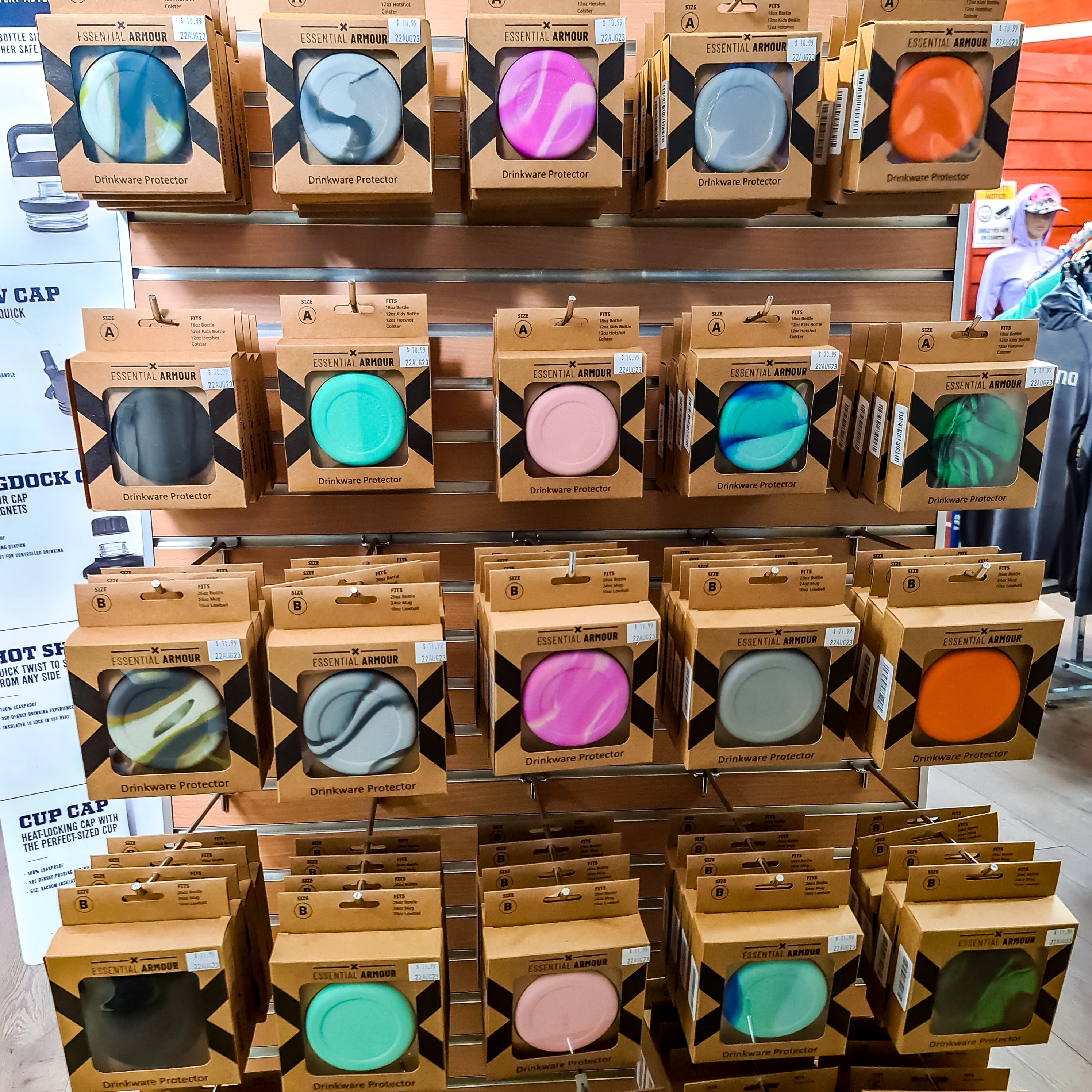 Essential Armour Silicone Bottle Protector Display